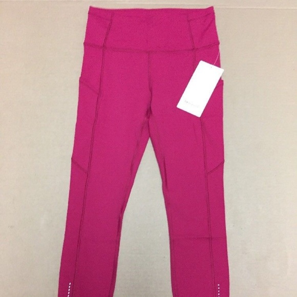 lululemon athletica Pants - Lululemon Fast Free 7/8 Tight II Lw5atis RUBR